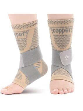 New Ankle Brace for Women & Men, Ankle Compression Sleeve Support Copper